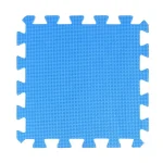Tapis de jeu en mousse EVA modulaire antiglisse sécuritaire pour bébé salle de sport et intérieur  Carreaux puzzle bleu