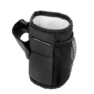 Support téléphone universel étanche poussette bébé portable pratique style moderne matériau Oxford velcro sécurisé noir compact