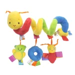 Jouet mobile spiralé en peluche pour bébé stimulateur sensoriel pour poussette berceau voyage cadeau bébé fille et garçon C93Caterpillar
