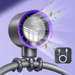 Ventilateur portable poussette voiture bébé batterie USB design moderne compact sécurité enfants