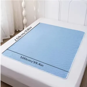 Matelas d’urine respirant imperméable lavable coussin de lit en coton ventilation couches de taille extra large tapis d’allaitement simple et pratique Blue100cmx150cm Matelas d’urine respirant imperméable lavable coussin de lit en coton ventilation couches de taille extra large tapis d’allaitement simple et pratique Blue100cmx150cm