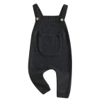Salopette bébé garçon fille tricot coton poches col carré streetwear printemps confort sécurité style moderne bébé nouveauné