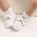 Chaussures de bébé en tissu doux style princesse semelle souple 01 ans blanc pour printemps et automne