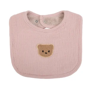 Bavoir en mousseline de coton ours mignon pour bébé bavoir à pressions doux et confortable idéal pour les jeunes enfants naissage 01 ans Bavoir en mousseline de coton ours mignon pour bébé bavoir à pressions doux et confortable idéal pour les jeunes enfants naissage 01 ans