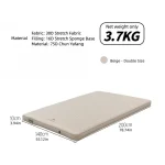 Matelas gonflable camping bébé confortable tissu doux 30D stretch bébé portage facile design moderne épuré