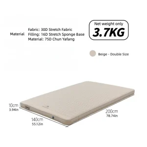 Matelas gonflable camping bébé confortable tissu doux 30D stretch bébé portage facile design moderne épuré