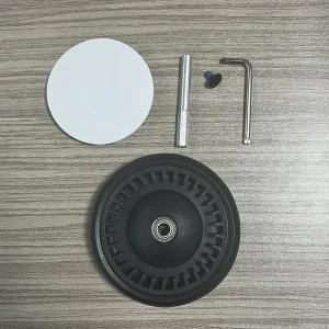 Support de roue avec outils accessoires de poussette couvercle latéral de pneu en PU Type de Clip à vis roues de poussette accessoires d&rsquo;essieu de roue  Back Wheel Set