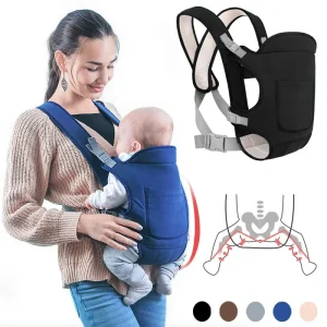 Portebébé multifonctionnel ergonomique 4 positions 安全 confort bébé et porteur jusqu&rsquo;à 15kg design universel