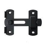 Verrou de Porte Coulissante en Acier Inoxydable Sécurité Élevée Design Moderne Noir Mat 256 Pièces  blackL