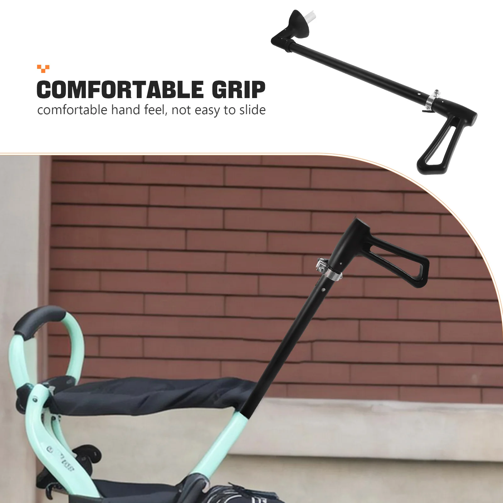 Canne aluminium antidérapante poignée confort base courbée ajustable support stable sécurité adultes et personnes âgées design moderne durable facile à utiliser