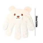 Gant de bain ours en peluche pour bébé 25 cm doux hypoallergénique texture moelleuse salle de bains ludique 03 ans accessoire de bain adorable Design mignon éveil sensoriel confortable Sécurité renforcée Lavable en machine Douceur maximale Idéal pour les parents et les enfants