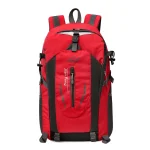 Sac à dos randonnée sport 3655L nylon polyester red Jian Feng imperméable réfléchissant poches latérales bretelles rembourrées voyage alpinisme escalade