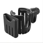 Support universel pour vélo poussette et fauteuil roulant noir ajustable 360° fixation facile portable durable