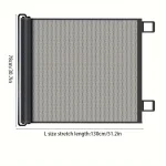 Écran enroulable pour portefenêtre antimoustiques noir sans perçage 130cm x 78cm finition mate design moderne facile à installer usage domestique