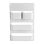 Organisateur mural KOOLY pour campingcar caravane van 4 compartiments blanc facile à installer rangement pratique et sécurisé accessoire design et fonctionnel