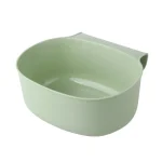 Poubelle de cuisine portable pour bébé lit de bébé boîte de rangement sans couvercle design suspendu couleur vert pâle matériau PP durabilité praticité