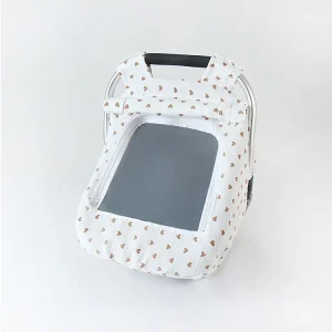 Couverture bébé portage éveil tissu coton doux motifs cœur satiné nouveauné confortable style moderne