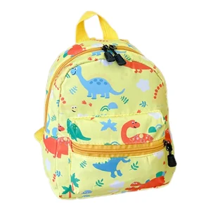 Sac à dos dinosaure coloré pour enfants sac scolaire mignon imperméable en nylon design ludique pour garçons et filles