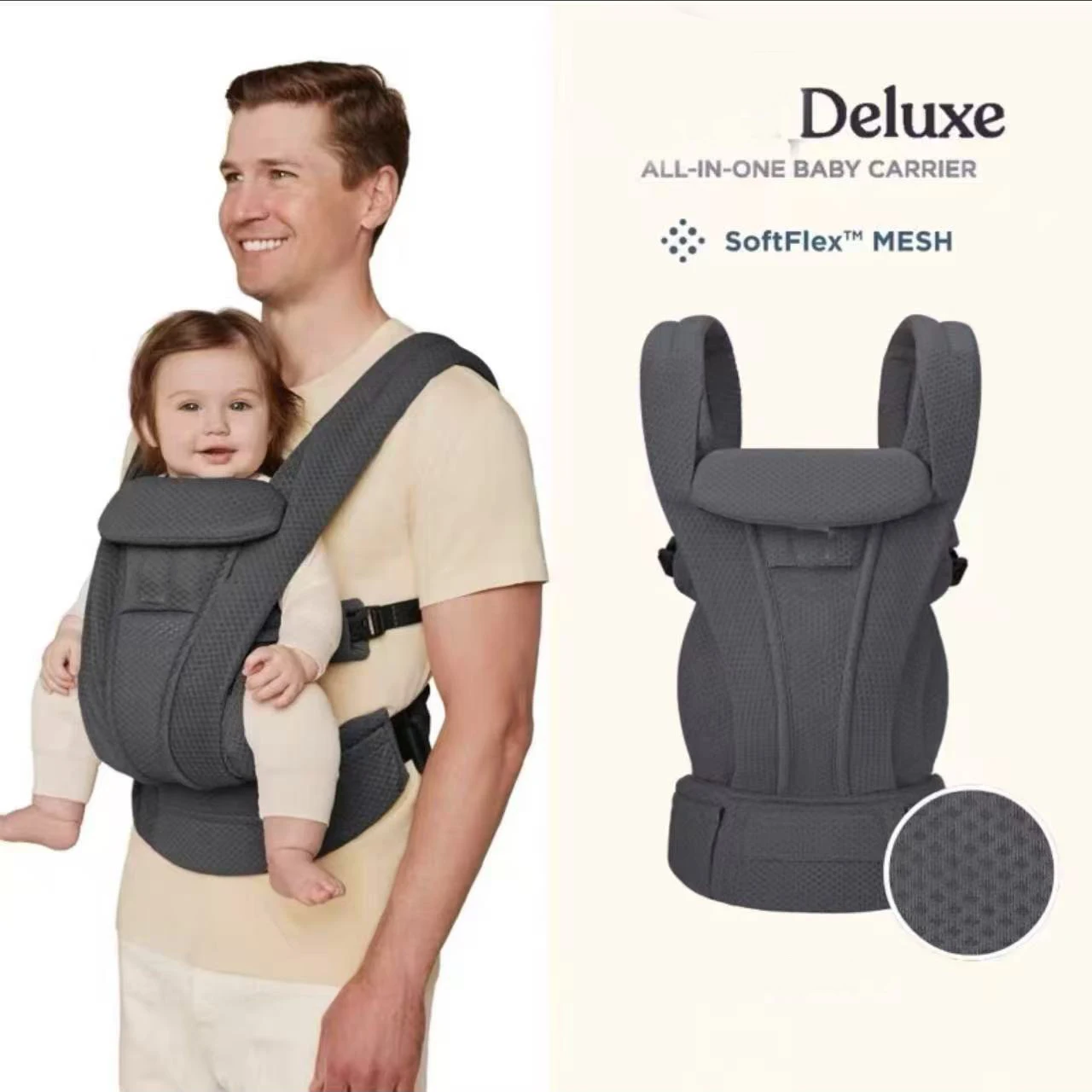 Egobaby mini portebébé ergonomique kangourou infantile confortable sac à dos enveloppant bébé 036 mois sécurité usage quotidien