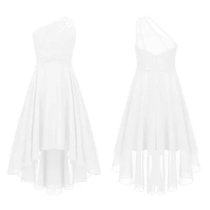 Robe princesse élégante mousseline soie fille soirée mariage anniversaire Ivory 713 ans Robe princesse élégante mousseline soie fille soirée mariage anniversaire Ivory 713 ans