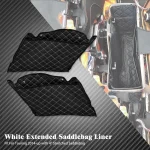 Revêtement intérieur sacoche moto Harley Touring 20142022 liner étanche 4 pouces matelassé noir paire