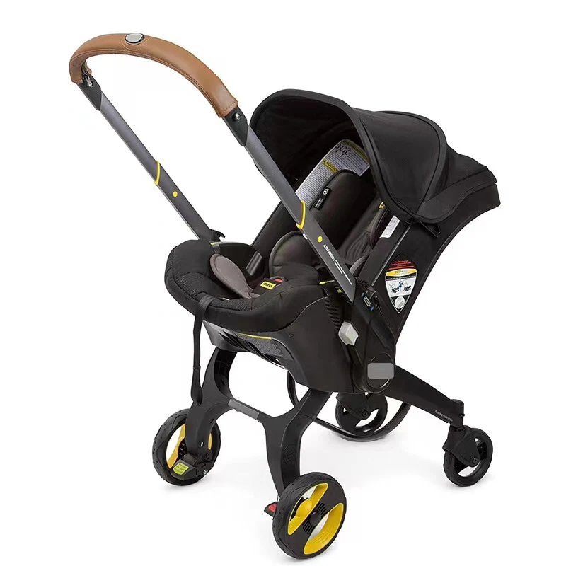 Couverture de protection en cuir PU pour poussette bébé compatible siège voiture Doona et poignée Foofoo confortable et durable