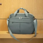Sac à langer Leceels EEN  Capacité grande design moderne 多用 poussette bébé maman portage nylon gris