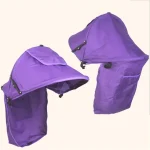 Paresoleil pour poussette bébé protection soleil tissu synthétique clips intégrés couleur violet
