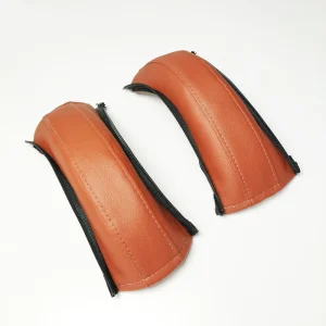 Couverture en cuir pour barre de poussée de poussette compatible Flip XT Chicco Valco Baby 4 Bumosquito Spinal Push Bar brun Couverture en cuir pour barre de poussée de poussette compatible Flip XT Chicco Valco Baby 4 Bumosquito Spinal Push Bar brun