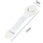 Fixation support en plastique blanc pour bébé protection tiroir porte armoire 5 pièces sécurisé facile à utiliser design simple pratique pour la maison