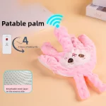 Bébé oreiller main en peluche apaisant aide au sommeil avec télécommande pink bébé enfant poussette accessoire confort doux peluche main paw design 13 ans