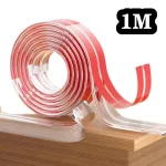 Bande adhésive transparente pour meubles sécurité bord protecteur enfants bébé anticollision 1m PVC