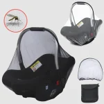 Moustiquaire portable pour poussette et siège auto protection contre les insectes filet respirant conception sécurisée accessoire bébé antimoustiques