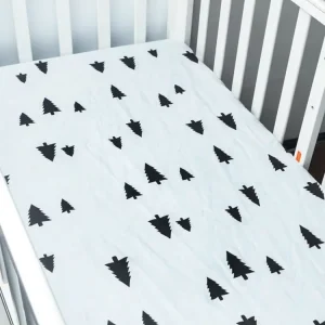 Draphousse berceau bébé douillet 100% coton motifs sapins design scandinave sécurisé confortable nouveauné enfant lit miniature
