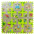 Tapis de jeu en mousse EVA 9 pièces éducatif et sécuritaire pour bébé 03 ans doux et durable