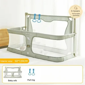 Barrière de sécurité multifonctionnelle pour bébé protection latérale gardecorps isolant pliable rail antichute lit de bébé chambre à coucher Green No Net Barrière de sécurité multifonctionnelle pour bébé protection latérale gardecorps isolant pliable rail antichute lit de bébé chambre à coucher Green No Net