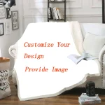 Couverture personnalisable universelle en coton pour enfant et adulte ensemble sur mesure taille queen 3 pièces 1 pièce  1