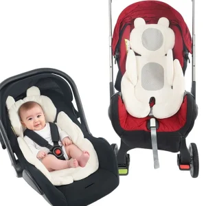 Coussin de siège de poussette bébé sécurité double face épais chaud universel panier à main tapis accessoires poussette pratique confort