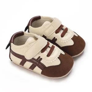 Chaussures bébé enfants unisex velcro cuir suede beige brun antidérapant confortable première marche école quotidien Chaussures bébé enfants unisex velcro cuir suede beige brun antidérapant confortable première marche école quotidien