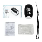 Oxymètre de pouls doigt pour bébés adultes thermomètre infrarouge AD901 mesures fièvre oxygène portable usage domestique