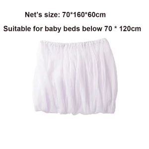 Moustiquaire lit bébé universelle maille blanche antimoustiques 70x160cm ajustable respirante été hiver Moustiquaire lit bébé universelle maille blanche antimoustiques 70x160cm ajustable respirante été hiver