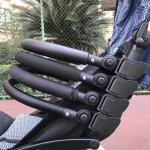 Barre de Sécurité Universelle pour Poussette Accoudoir Amovible Barre Transversale Protégeuse Accessoire bébé Poussette Sécurité