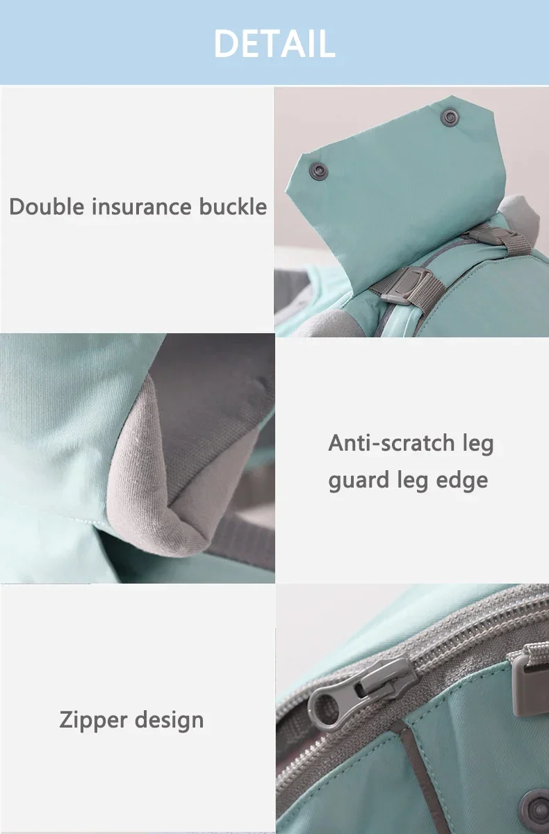Sangles de sac à dos Anca 3 en 1 pour bébé 03 ans ergonomiques multiusages avec capuchon protecteur design moderne facile à utiliser