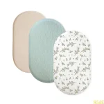 Tapis de bain en coton douillet 3 pièces texture variée design floral confort et sécurité pour salle de bain décoration moderne et apaisante