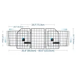 Barrière de sécurité pliable pour animaux de compagnie protection intérieure treillis métallique hauteur réglable design moderne robuste et durable