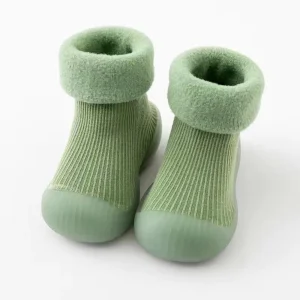Chaussures bébé confort intérieur chaussons antidérapants semelle souple matériaux doux style moderne vert chaud Chaussures bébé confort intérieur chaussons antidérapants semelle souple matériaux doux style moderne vert chaud