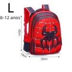 Sac à dos SpiderMan Spider King pour enfants nylon imperméable grande capacité école primaire design animaux fermeture éclair 2035L unisexe rouge