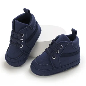 Chaussures bébé garçon 018 mois coton antialde PU confortables première marche style moderne bleu marine Chaussures bébé garçon 018 mois coton antialde PU confortables première marche style moderne bleu marine