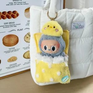 Sac de couchage Labubu 3.0 dessin animé Big into Energy vêtement poupée Ropa Labubu V1/V2/V3 jaune style énergique cadeau bébé fille garçon Sac de couchage Labubu 3.0 dessin animé Big into Energy vêtement poupée Ropa Labubu V1/V2/V3 jaune style énergique cadeau bébé fille garçon