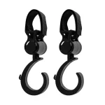 Crochets universels pour organisateur de poussette – Paquet de 2 pour landau, chariot, chariot, poussette et caddies – 2pcs